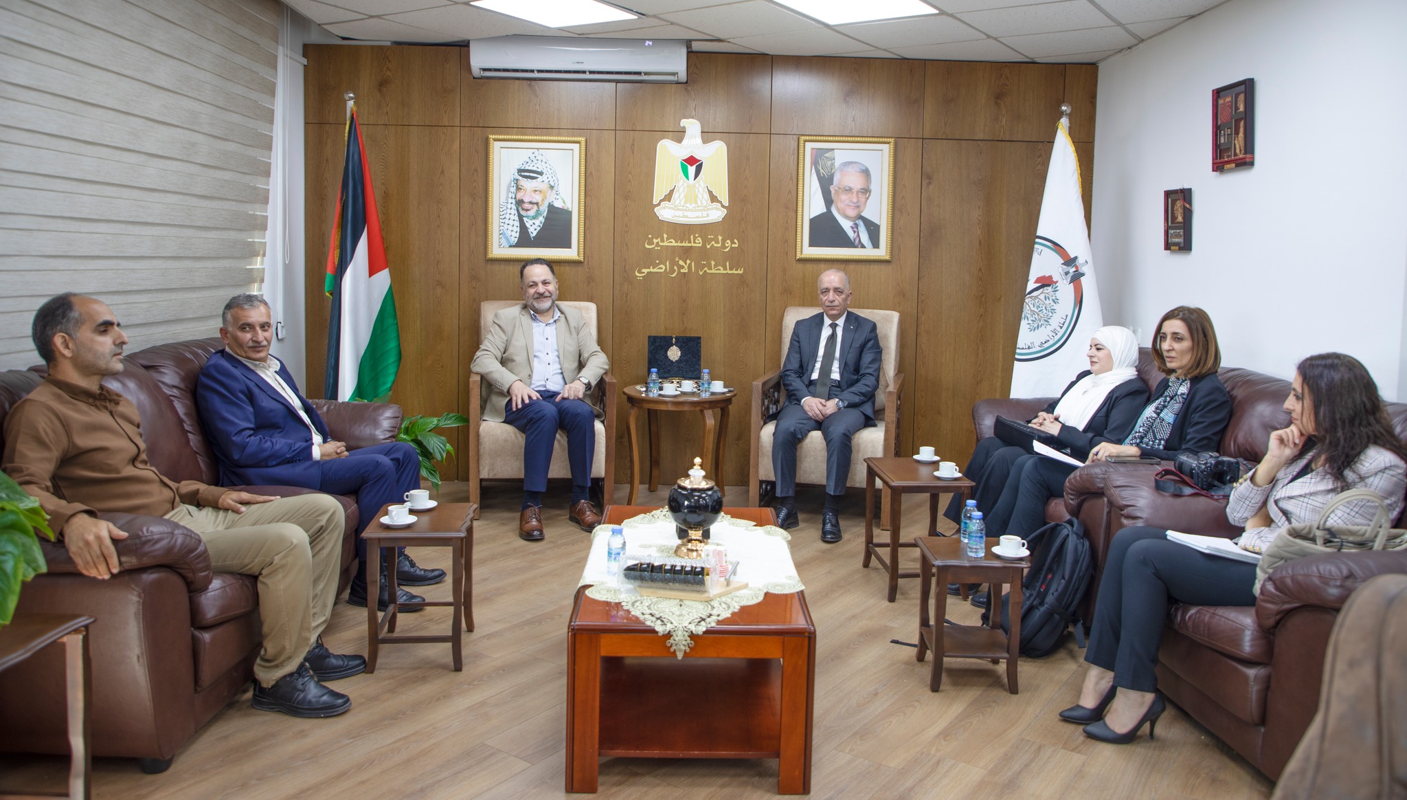سلطة الأراضي وسلطة المياه تبحثان تخصيص أراضٍ لتنفيذ مشروع استراتيجي لمعالجة المياه في شمال الضفة