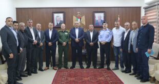 محافظ الخليل خالد دودين يستقبل قائد الارتباط العسكري ويبحث معه تطورات الأوضاع في المحافظة