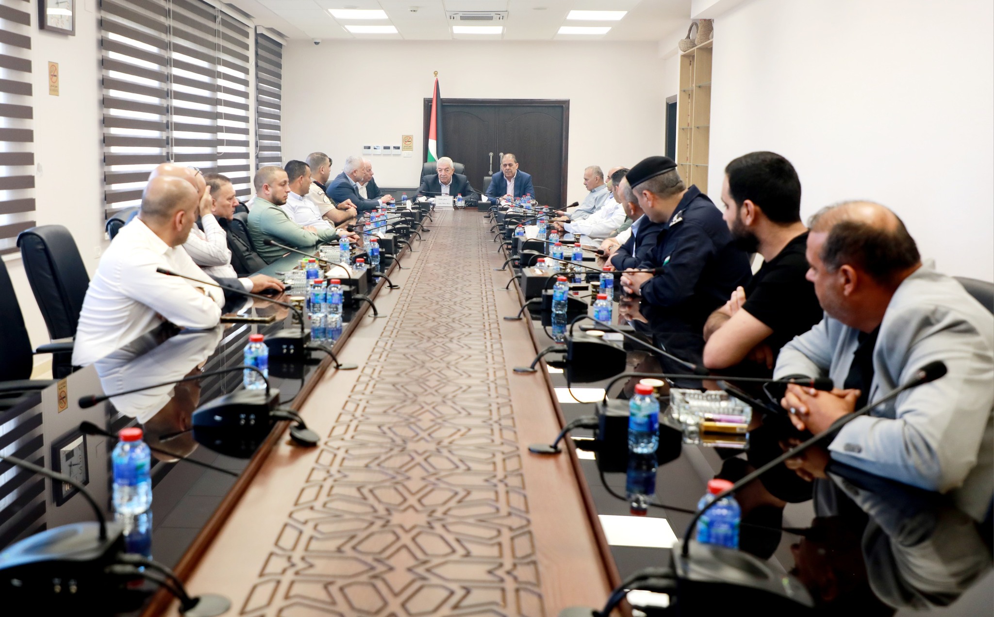 محافظ سلفيت مصطفى طقاطقة يستقبل نائب رئيس حركة فتح محمود العالول ويؤكد على اهمية تكثيف الجهود لتعزيز صمود الاهالي