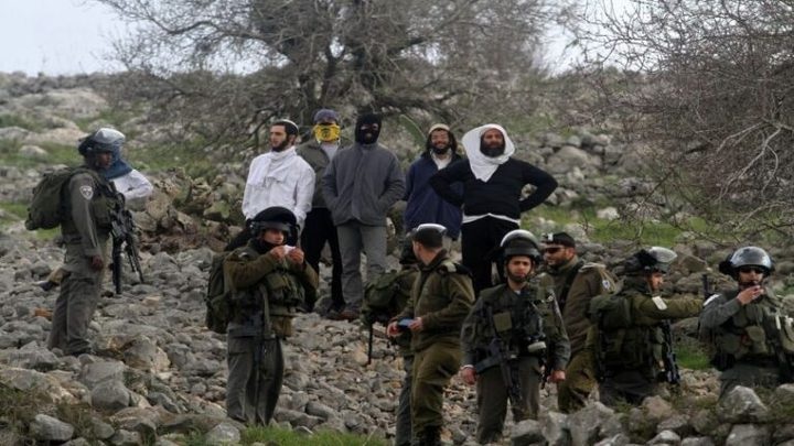 مستوطنون يهاجمون منازل المواطنين في قرية أم صفا برام الله
