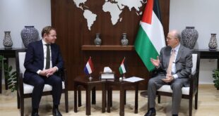 رئيس الوزراء يبحث مع وزير خارجية هولندا آخر المستجدات ودعم جهود تمكين دولة فلسطين في غزة