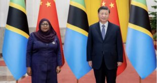 رئيس الصين شي يهنئ سامية سولوهو حسن على توليها رئاسة تنزانيا