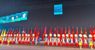 إقامة البروفة الثانية لحفل اختتام دورة الألعاب الوطنية الخامسة عشرة في الصين