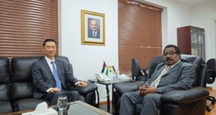 سفر الصين لدى الأردن قوه وي يلتقي الدكتور الصادق الفقيه أمين عام منتدى الفكر العربي