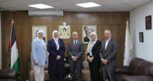 رئيس سلطة الأراضي يستقبل محافظ رام الله والبيرة د. ليلى غنام