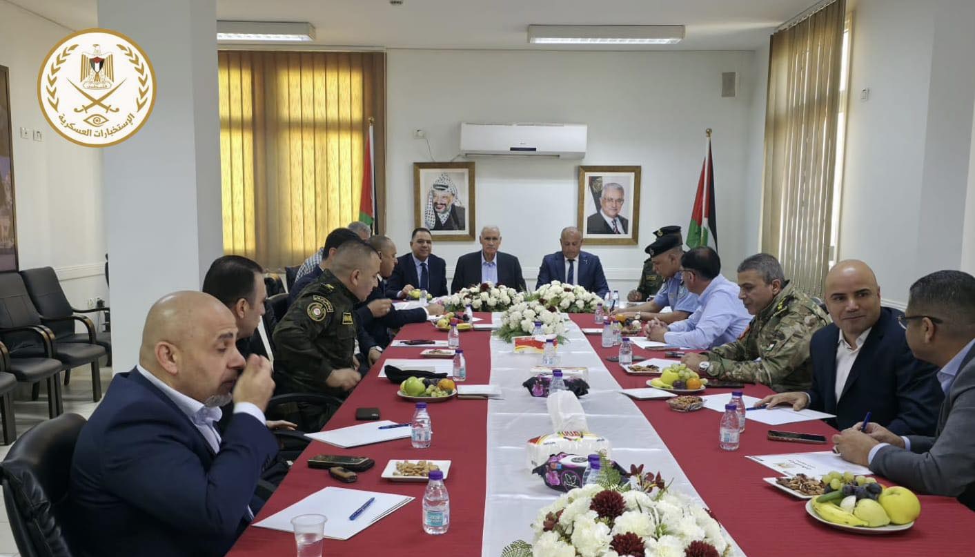 الفريق الحاج إسماعيل جبر واللواء الخطيب في زيارة تفقدية لمحافظتي جنين وطولكرم