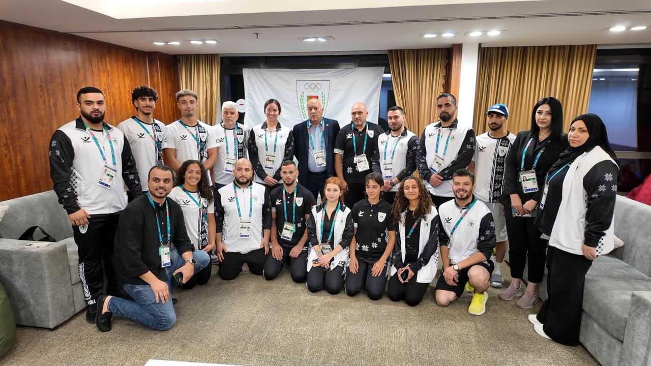 الفريق جبريل الرجوب يلتقي أفراد بعثتنا الرياضية المشاركة بدورة ألعاب التضامن الإسلامي