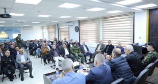 التوجيه السياسي في سلفيت يشارك في استقبال وزير الداخلية اللواء زياد هب الريح