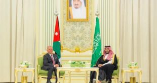 ولي العهد السعودي وملك الأردن يناقشان تطورات الأوضاع الإقليمية