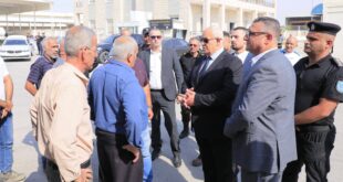 وزير الداخلية يتفقد الهيئة العامة للمعابر والحدود ويترأس اجتماع اللجنة الخاصة بمنع التهريب