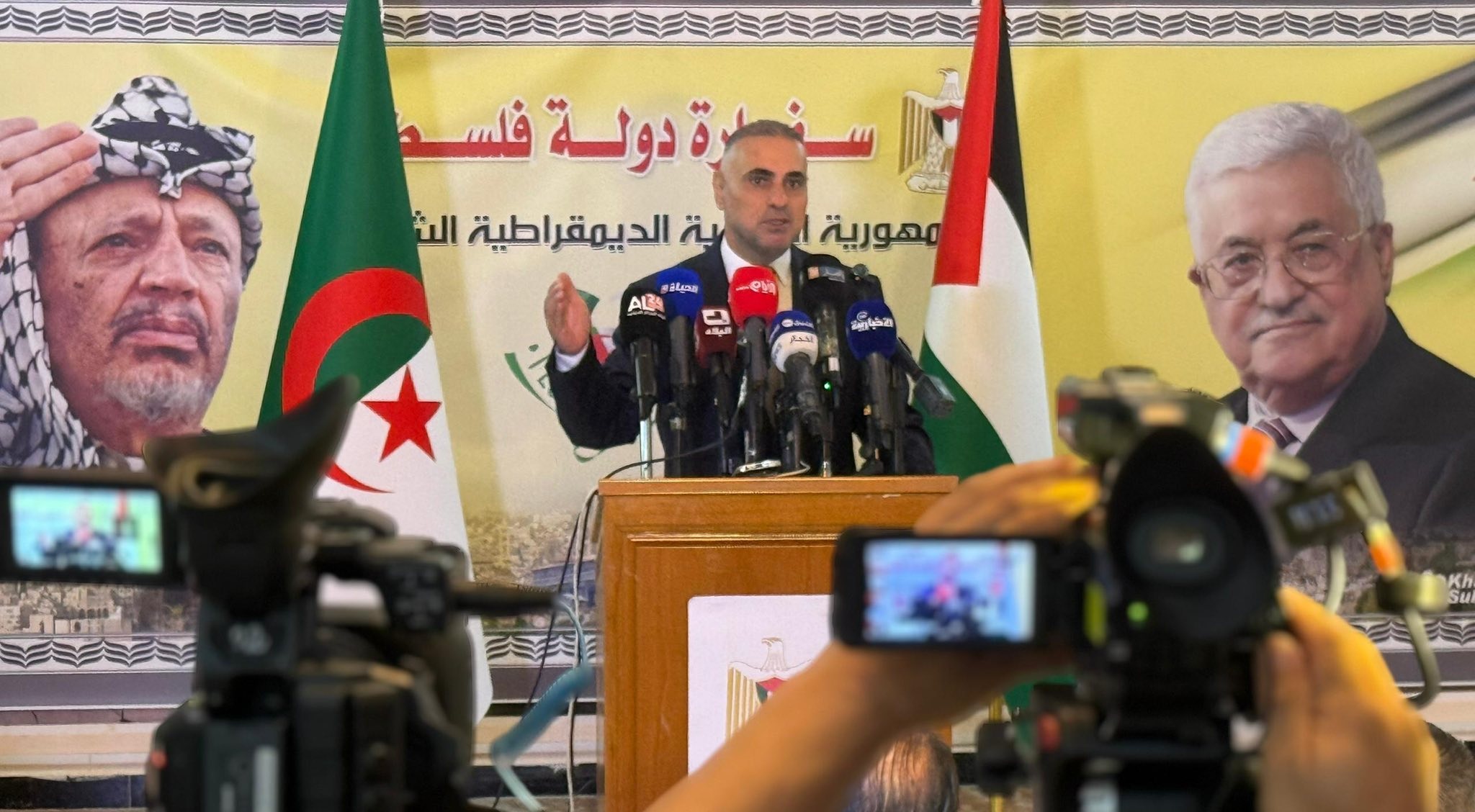 سفارة فلسطين في الجزائر تعقد مؤتمراً صحفياً بمناسبة الذكرى 108 لوعد بلفور المشؤوم