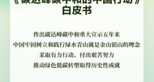 الصين تصدر كتابا أبيض حول التنمية منخفضة الكربون