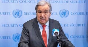 أنطونيو غوتيريش : الشعب الفلسطيني لديه الحق في العيش بكرامة وتقرير مصيره كباقي شعوب العالم