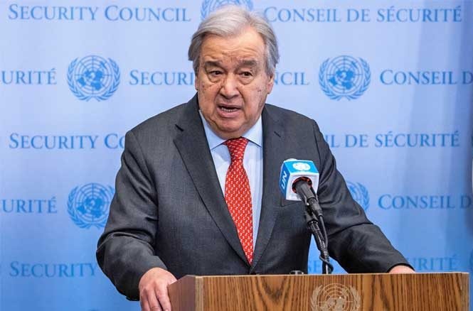 أنطونيو غوتيريش : الشعب الفلسطيني لديه الحق في العيش بكرامة وتقرير مصيره كباقي شعوب العالم