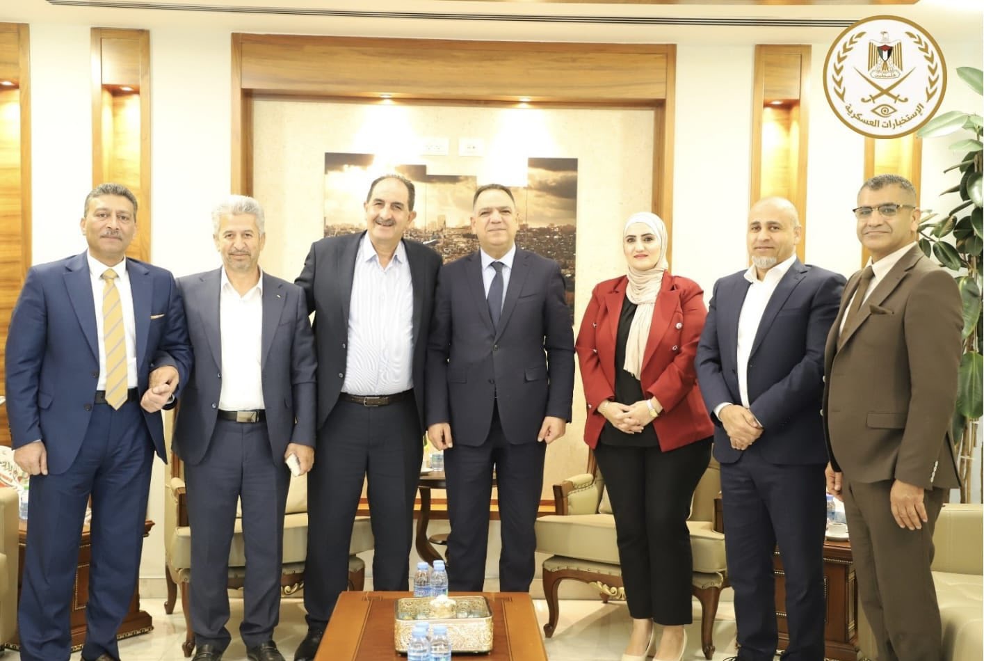 قائد جهاز الاستخبارات العسكرية يستقبل وفد اللجنة الأولمبية الفلسطينية برئاسة اللواء عبد المجيد حجة