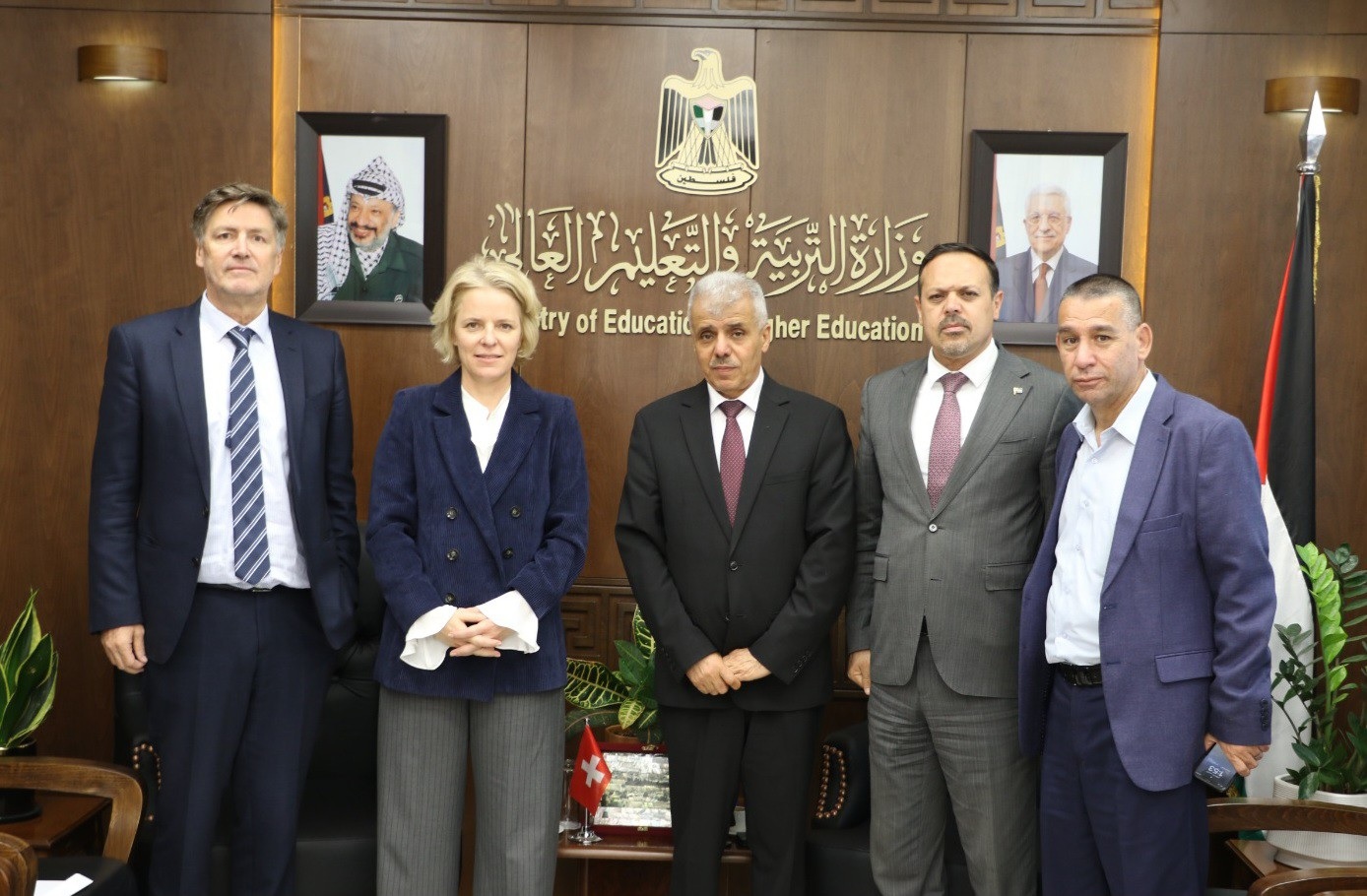 وزير التربية أمجد برهم يبحث مع ممثلة سويسرا سبل دعم التعليم
