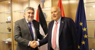 جبريل الرجوب يلتقي رئيس المجلس الأعلى للشباب والرياضة الإسباني