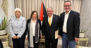 جمعية المواساة في زيارة تهنئة لسعادة السفير الدكتور محمد الأسعد بمناسبة تولّيه منصبه الجديد سفيرًا لدولة فلسطين في لبنان