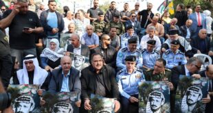 اللواء علام السقا يشارك في فعالية إحياء الذكرى الحادية والعشرين لاستشهاد القائد ياسر عرفات في رام الله