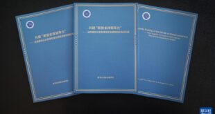 ( شينخوا ) تُصدر في جوهانسبرج تقريراً بحثياً بشأن بناء قيادة عالمية على نحو مشترك