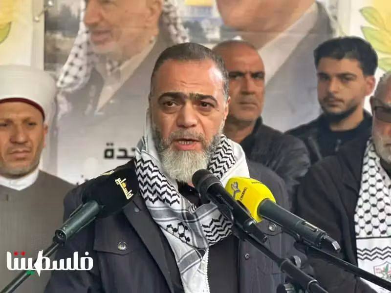 أبو العينين من مخيم الجليل في البقاع : أي إطار خارج مظلة الشرعية والحكومة الفلسطينية لإدارة قطاع غزة هو إنقسام مرفوض