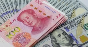 ارتفاع اليوان الصيني مقابل الدولار الأمريكي