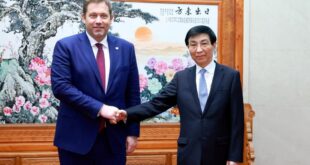 كبير المستشارين السياسيين الصينيين يلتقي وفدا من الحزب الاجتماعي الديمقراطي الألماني