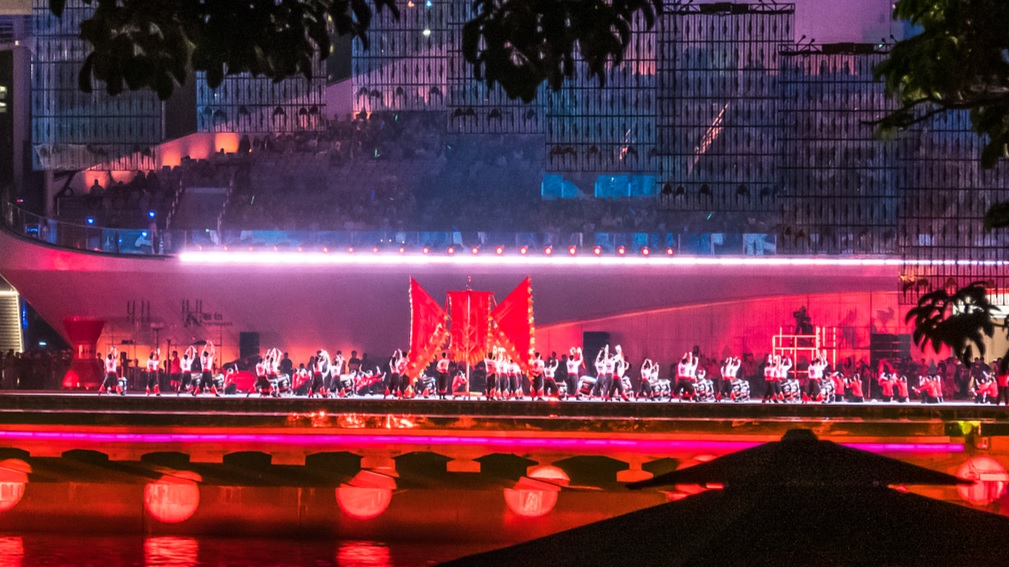 إقامة البروفة الأولى لحفل اختتام دورة الألعاب الوطنية الخامسة عشرة في الصين