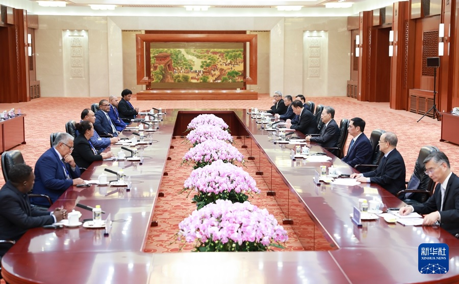 الصين : كبير المشرعين الصينيين يلتقي مشاركين في ندوة لممثلين من دول جزر الباسيفيك