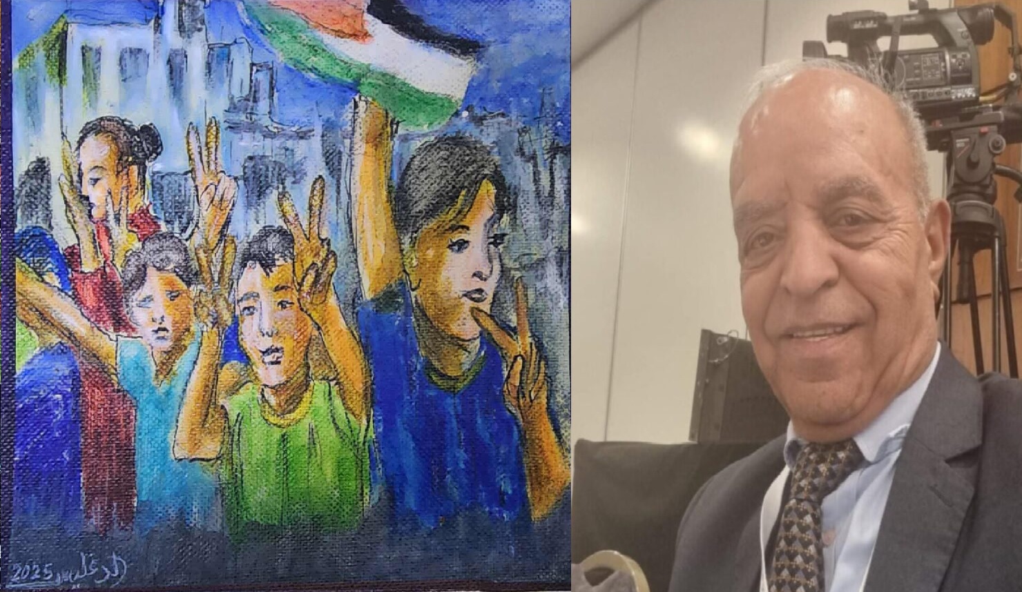 أطفال التراب… قادة النصر القادم ، لوحة الفنان محمد الدغليس ، كلمات : د. وليد العريض