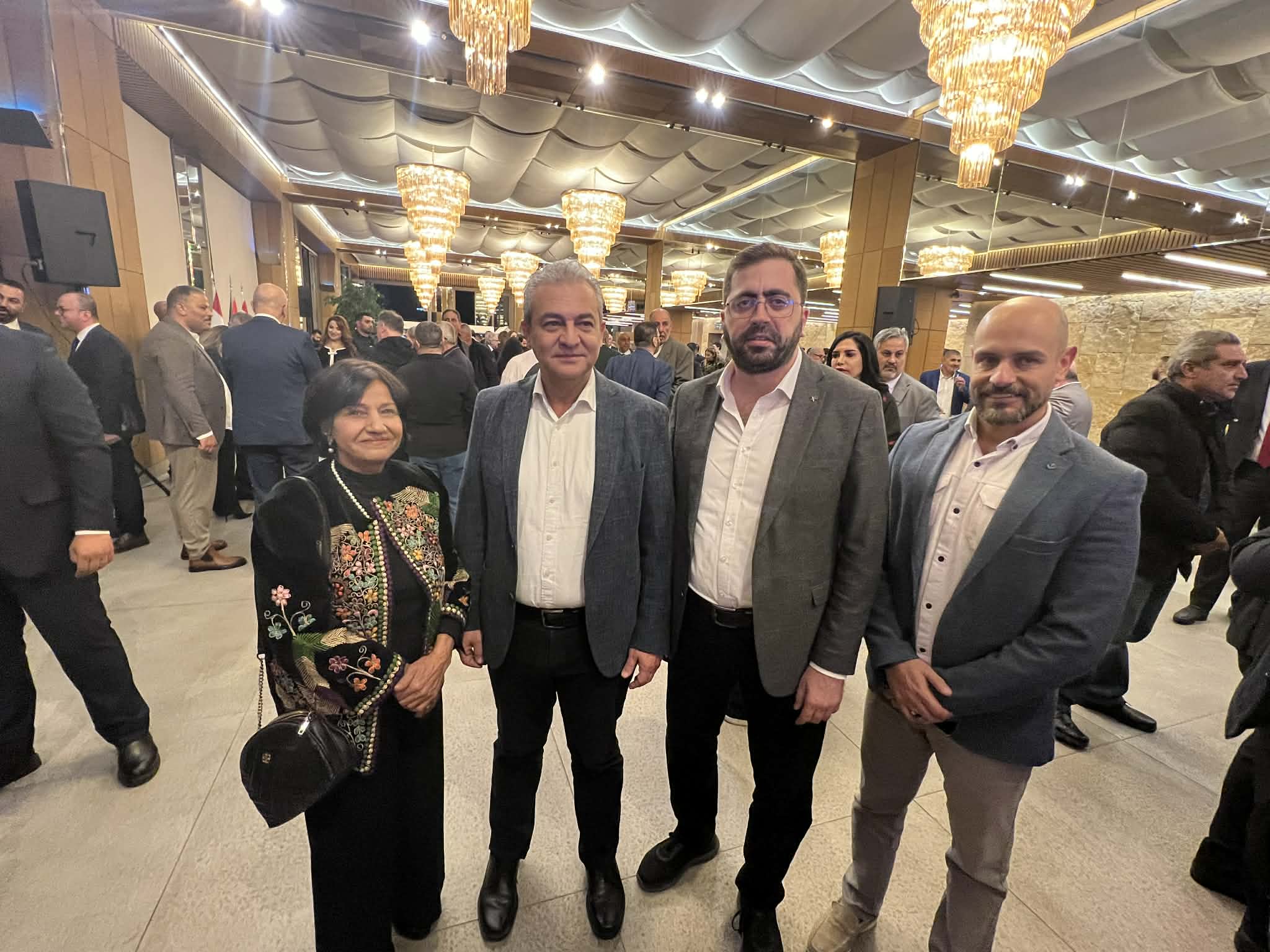 آمنه جبريل تشارك في حفل الاستقبال الذي نظمته سفارة دولة فلسطين في لبنان