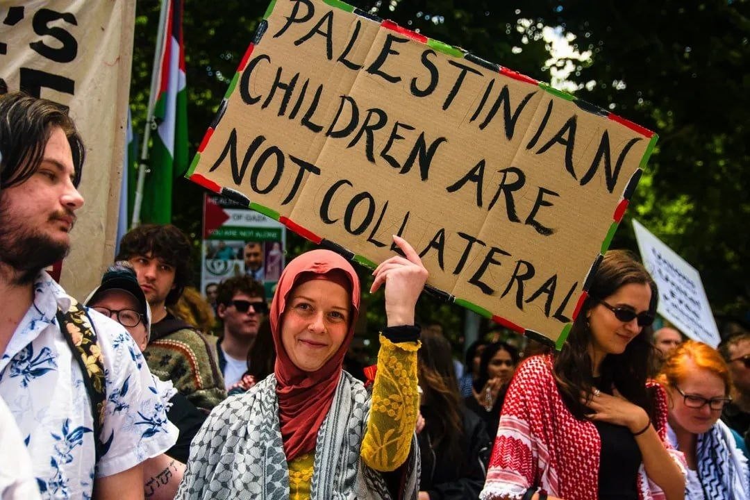 مظاهرة في أستراليا دعمًا لفلسطين