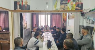 النضال الشعبي خلال اجتماع لفرع نابلس تدعو لتعزيز صمود المواطنين وتبحث التحضيرات للانتخابات المحلية