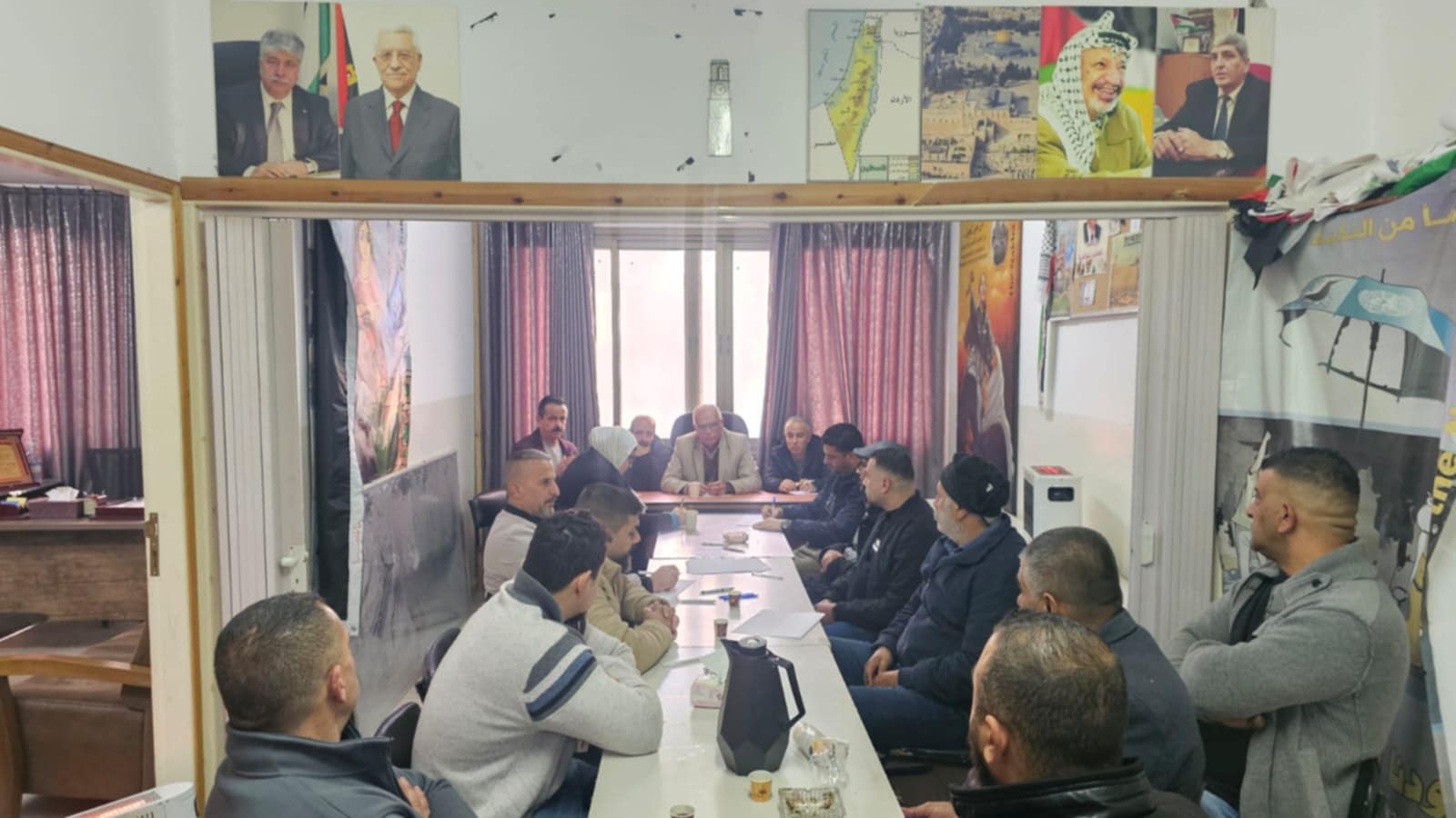 النضال الشعبي خلال اجتماع لفرع نابلس تدعو لتعزيز صمود المواطنين وتبحث التحضيرات للانتخابات المحلية
