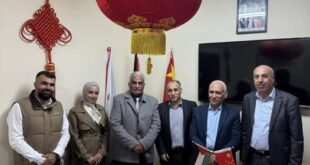 وفد من مدرسة طلائع الرحمن – طوباس يزور مقر جمعية الصداقة الفلسطينية – الصينية في رام الله