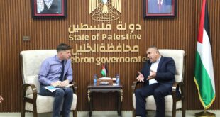 محافظ الخليل يستقبل وفداً من برنامج الغذاء العالمي ويبحث معه احتياجات المحافظة