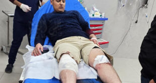 إصابة الشاب أيهم الغول برصاص الاحتلال في محيط مخيم نور شمس شرق طولكرم