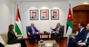 حسين الشيخ يلتقي الصفدي ويبحث معه آخر المستجدات