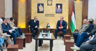 اللواء د. عبد الله كميل يطلع مساعد الأمين العام للأمم المتحدة على أوضاع محافظة طولكرم في ظل استمرار عدوان الاحتلال