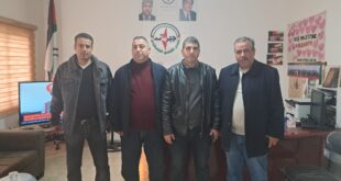 جبهة النضال الشعبي تستقبل وفداً من مديرية شرطة طولكرم