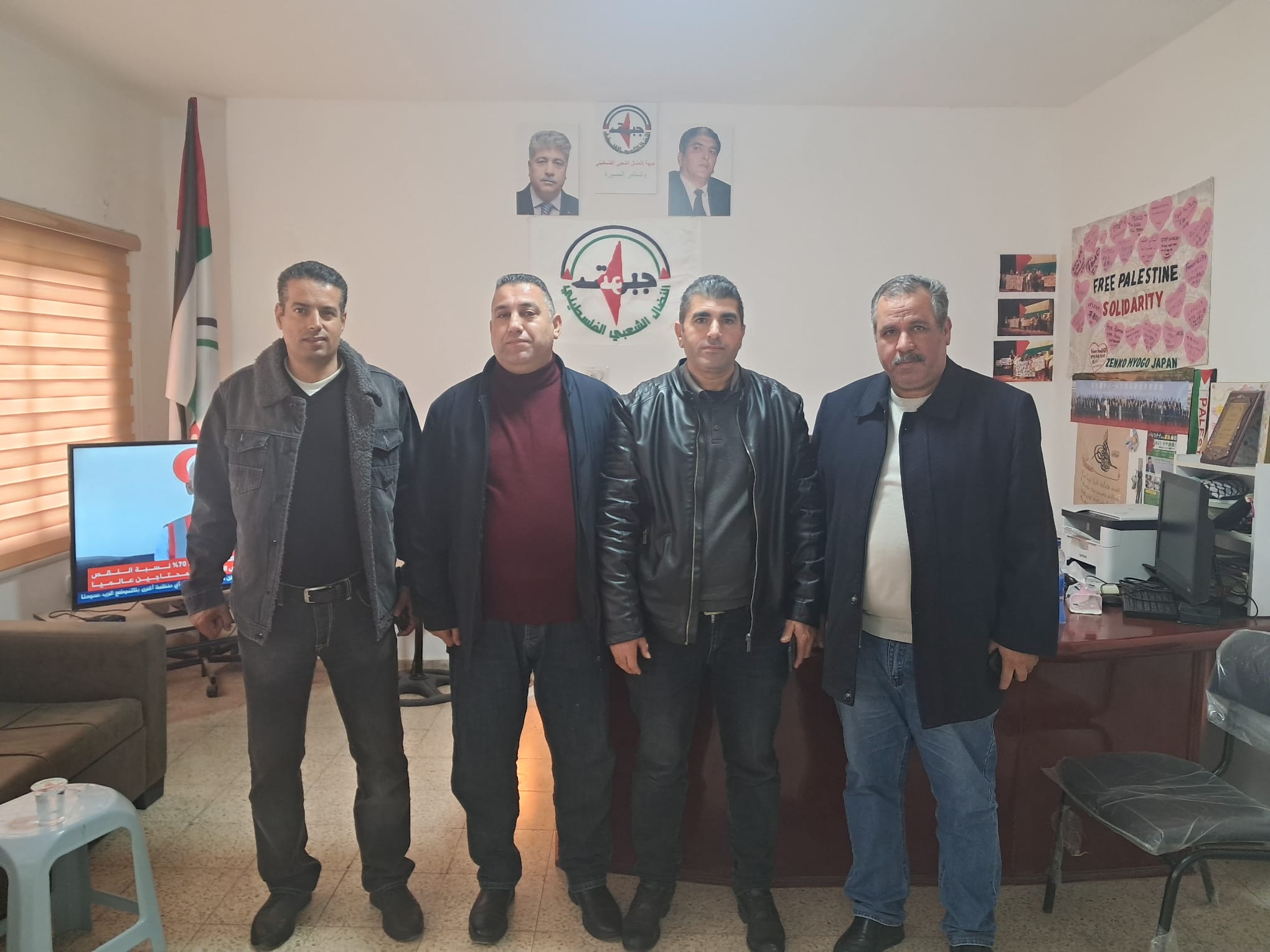 جبهة النضال الشعبي تستقبل وفداً من مديرية شرطة طولكرم