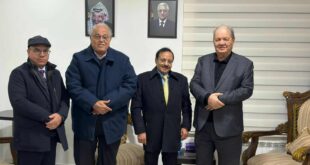 فتوح يؤكد أهمية الشراكة مع الجامعات الوطنية خلال لقائه رئيس مجلس إدارة الجامعة العربية الأمريكية