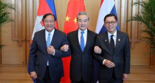 انعقاد اجتماع وزراء خارجية الصين وكمبوديا وتايلاند وإصدار بيان صحفي