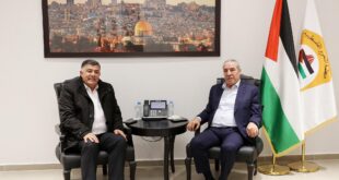 نائب الرئيس حسين الشيخ يستقبل محافظ محافظة نابلس