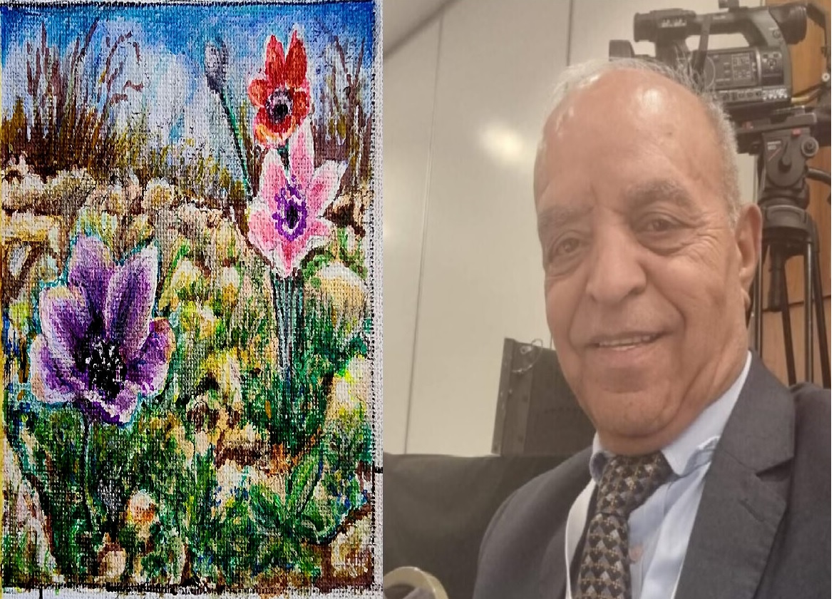 حين ينهزم الحزن ، وتنتصر الحياة ، ريشة: الفنان محمد الدغليس 