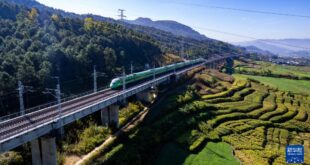 الصين تطلق سكة حديد عالية السرعة جديدة إلى مدينة على الحدود الجنوبية لتعزيز السياحة والربط الإقليمي