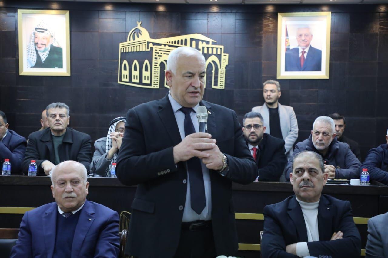 وزير الداخلية اللواء زياد هب الريح يشارك في توقيع صكي صلح عشائري بسلفيت وجنين