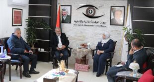 رئيس ديوان الرقابة السيدة أمل فرج تستقبل نقيب أطباء الأسنان