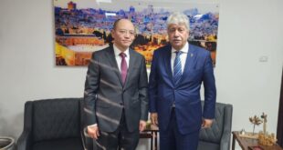 خلال لقائه السفير الصيني ، د. مجدلاني : نحذر من التلاعب بتطبيق قرار مجلس الأمن ويشيد بموقف الصين الداعم لقضية شعبنا