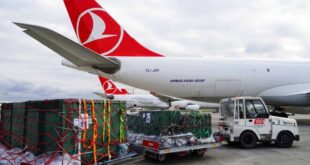 حجم مناولة البضائع والبريد السنوي في مطار بوسط الصين يتجاوز مليون طن